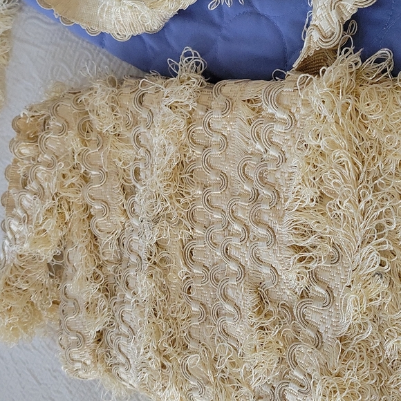 Vintage Ecru Cream Fringe Trim - Picture 7 of 8